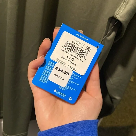 Columbia Mens Dri fit Long Sleeve - Picture 2 of 3